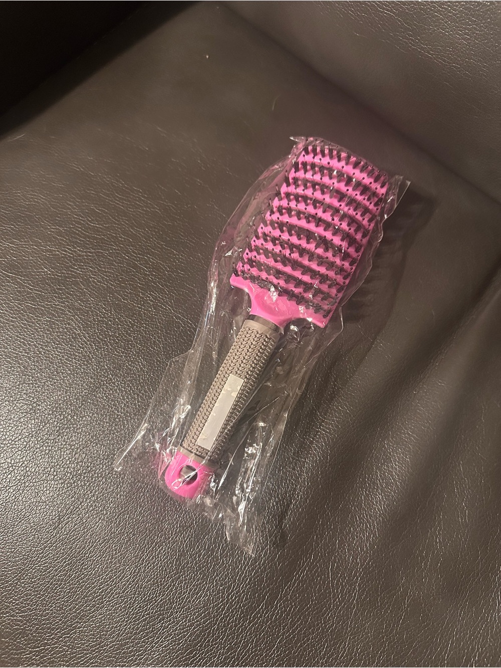 Pink Paddle Hair Brush for Women - Lightweight Detangling Brush